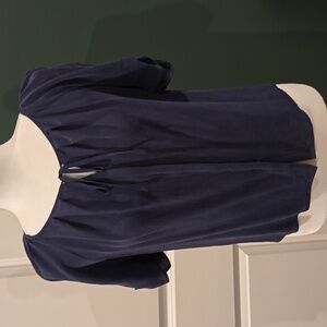 Joie Navy Silk blouse NWT